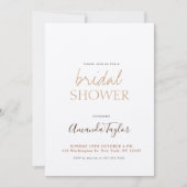 Chique Champagne Kleur Minimalistisch Vrijgezellen Kaart (Voorkant)