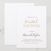 Chique Champagne Kleur Minimalistisch Vrijgezellen Kaart (Voorkant / Achterkant)