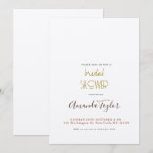 Chique Champagne Kleur Minimalistisch Vrijgezellen Kaart (Voorkant / Achterkant)