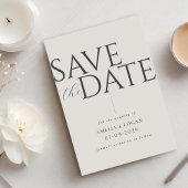 Chique champagne modern minimalistisch save the date