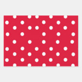 Chique Chevron en Polka-Dot vakantie Inpakpapier Vel (Voorkant 2)