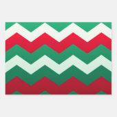 Chique Chevron en Polka-Dot vakantie Inpakpapier Vel (Voorkant)