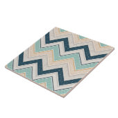 Chique Chevron Patroon Decorative 6" Vierkant Tegeltje (Zijkant)