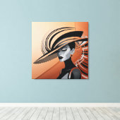 CHIQUE CHIQUE COLLECTIE #1 (BRUIN) CANVAS AFDRUK (Insitu (Houten vloer))