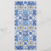 Chique Citroen Bloemen Groen Bruiloft Menu (Achterkant)