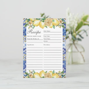 Chique citroen mediterraan recept voor bruid Kaart