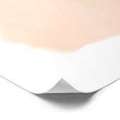 Chique citrus sinaasappel groen wedding bruids wel poster (Hoek)