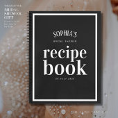 Chique Classic Zwart-wit Vrijgezellenfeest Recept Notitieboek