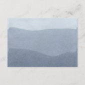 Chique classy grijs roze waterverf bruiloft detail informatiekaartje (Achterkant)