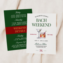 Chique Cocktail Groen & Rood Vrijgezellenweekend