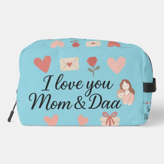 Chique cosmetische en toilettas – stijlvol reiscad toilettasje (Achterkant)