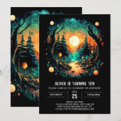 Chique cottagecore betoverde verjaardag kaart (Voorkant / Achterkant)