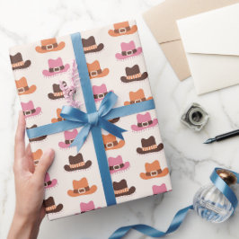 Chique Cowgirlhoeden Cadeaupapier