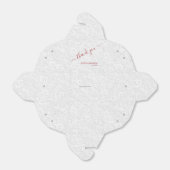 Chique Cranberry dank u witte filigraan bruiloft Bedankdoosjes (Uitgevouwen)