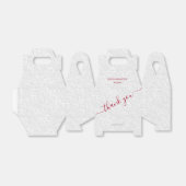 Chique Cranberry rode kalligrafie bruiloft dank u Bedankdoosjes (Uitgevouwen)