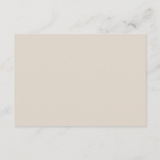 Chique Cream Beige Wit Liefde RSVP Informatiekaartje (Achterkant)