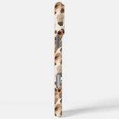 Chique Cream Bruin Leopard Dierenprint Case-Mate iPhone Case (Achterkant / Rechts)