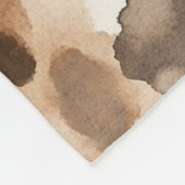 Chique Cream Bruin Leopard Dierenprint Fleece Deken (Hoek)