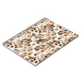 Chique Cream Bruin Leopard Dierenprint Notitieboek (Linkerzijde)