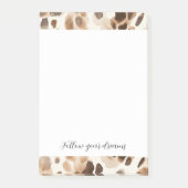 Chique Cream Bruin Leopard Dierenprint Post-it® Notes (Voorkant)