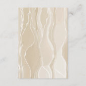 Chique Cream Zijde & Violet Hart Pareltjes Trouwde Informatiekaartje (Achterkant)