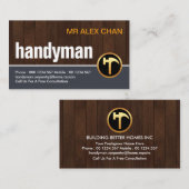 Chique creatieve houten lagen visitekaartje (Voorkant / Achterkant)