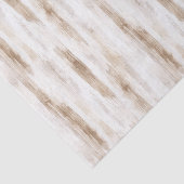 Chique Crème Wit Bruine Strepen Verjaardag Tissuepapier (Detail)