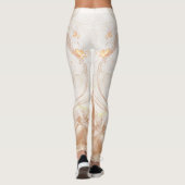 Chique Custom Branded Honeycomb Patterned Leggings (Achterkant)