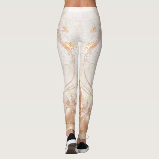 Chique Custom Branded Honeycomb Patterned Leggings (Achterkant)