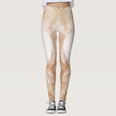 Chique Custom Branded Honeycomb Patterned Leggings (Voorkant)