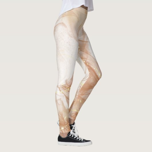 Chique Custom Branded Honeycomb Patterned Leggings (Rechts)