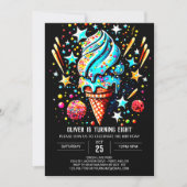 Chique Custom Ice Cream Boy Ice Cream Verjaardag Kaart (Voorkant)