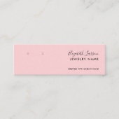 Chique Custom Logo Eenvoudige Oorbel Collectie Contactkaartje (Voorkant)