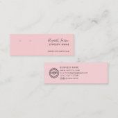 Chique Custom Logo Eenvoudige Oorbel Collectie Contactkaartje (Voorkant / Achterkant)