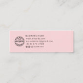 Chique Custom Logo Eenvoudige Oorbel Collectie Contactkaartje (Achterkant)