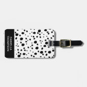 Chique Dalmatische Hond Print Patroon Avontuur Rei Bagagelabel (Voorkant horizontaal)