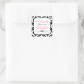 Chique Damask Square Stickers (Tas)