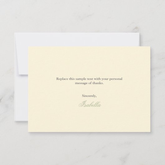 Chique Damast & Streep Bruiloft Thee Uitnodiging (Achterkant)