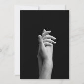 Chique Dark Mode Tijdschrift Bruiloft Save The Date (Achterkant)