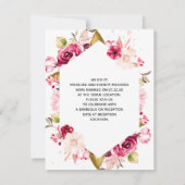 Chique de nieuwe Mr & Mrs bruiloft foto aankondigi Kaart (Achterkant)