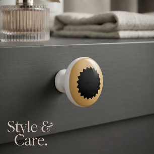 Chique decoratieve keramische knop voor interieurd