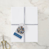 Chique dennengroen zakelijke kerst cadeaulabel (Met Touw)