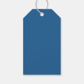 Chique dennengroen zakelijke kerst cadeaulabel (Achterkant)