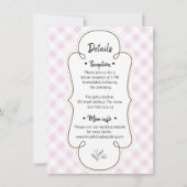 Chique details bruiloft kaart (Voorkant)