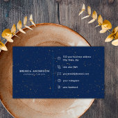 Chique Diamond Blue Agaat Initiaal B Letter Monogr Visitekaartje