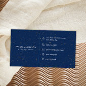 Chique Diamond Blue Agaat Initiaal F Letter Monogr Visitekaartje