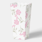 Chique dieproze bloemige popcorn cadeau dozen voor bedankdoosjes (Voorkant)