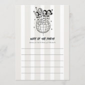 Chique Disco Doodle Bruid van het Feest Bruiloftsu Advieskaart (Voorkant)