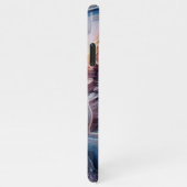 Chique Donker Paarse Violet Blauw Quartz Agaat Pat iPhone Hoesje (Rechterkant)