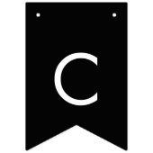 Chique donker zwart foto Congrats Afstudeerder Afs Vlaggetjes (Tweede vlag)